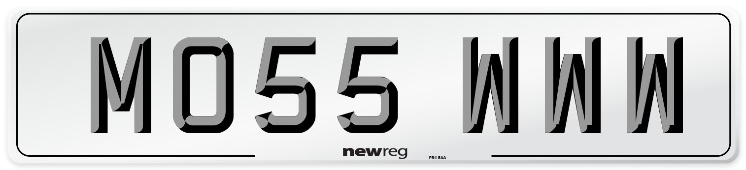 MO55 WWW Number Plate from New Reg